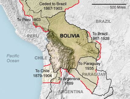 bolivia map before chile war